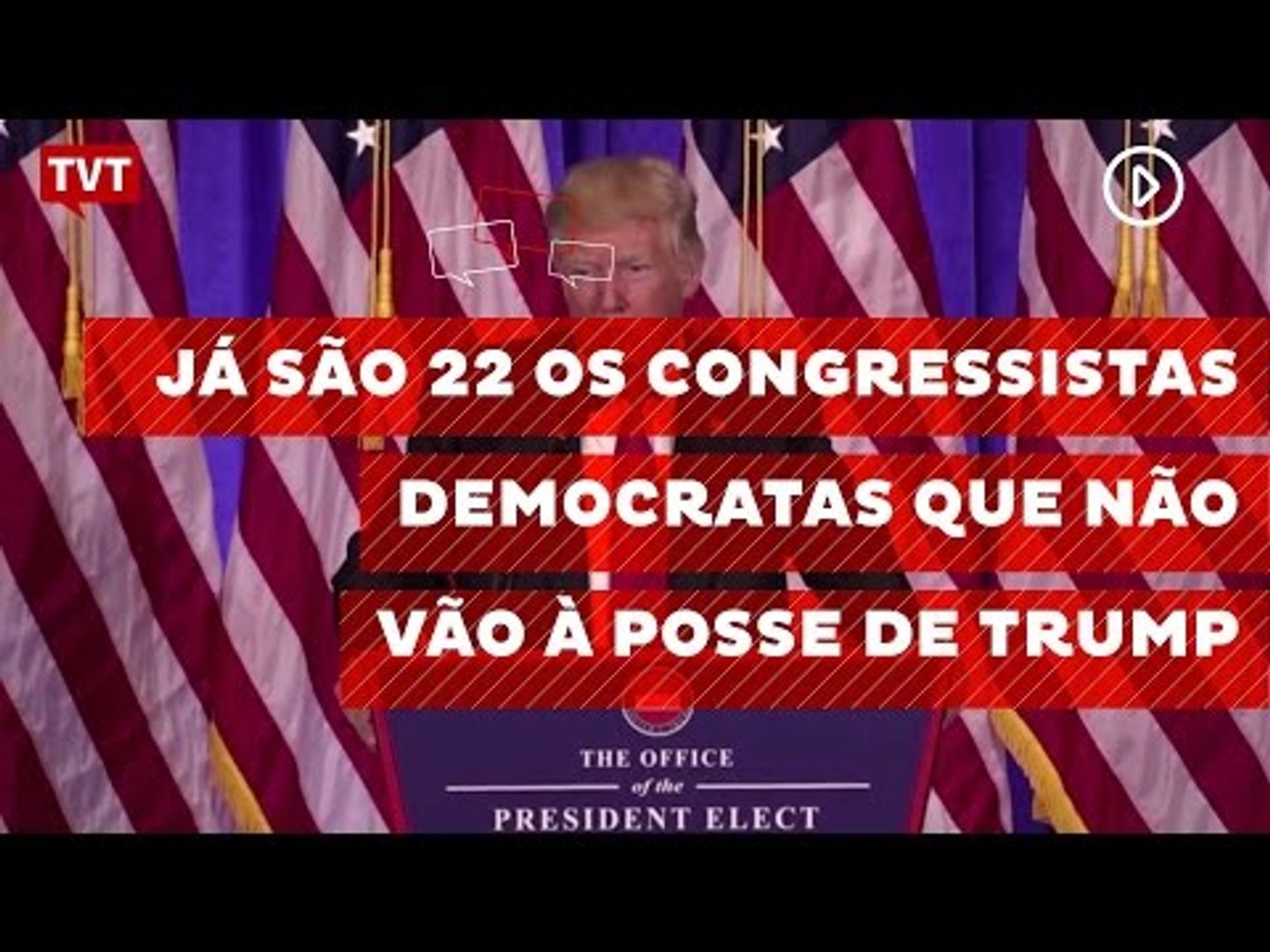 Já são 22 os congressistas democratas que não vão à posse de Trump