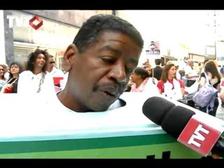 Bancários realizam manifestação no centro de São Paulo