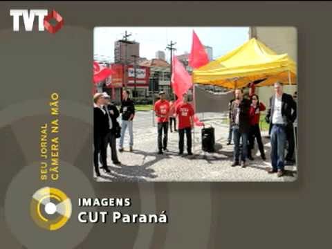 Cerca de 100 pessoas participaram de protesto contra presidente da câmara dos vereadores