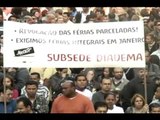 Professores do ensino público de São Paulo fazem assembleia na Praça da República