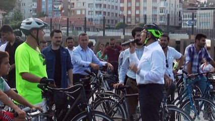 Başkan Aydın 500 bisikletliyle birlikte pedal çevirdi