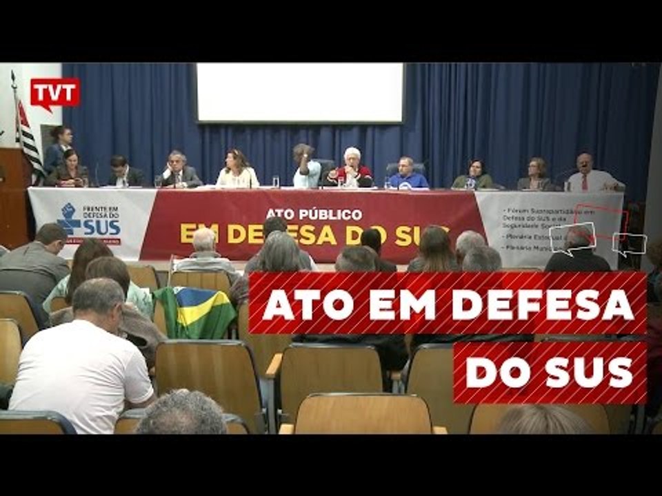 Ato em defesa do SUS combate PEC 241
