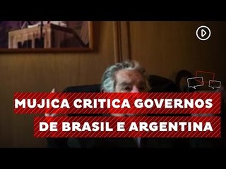 "Parecem repúblicas bananeiras", diz Mujica sobre Brasil e Argentina