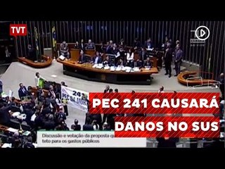 Perdas provocadas pela PEC 241 poderão causar desmonte no SUS