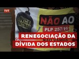 Trabalhadores fazem vigília contra PL da dívida dos Estados