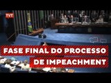 Fase final do processo de impeachment começa quinta, dia 25