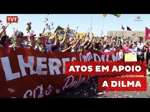 Brasileiros se reúnem em Brasília para ato em apoio a Dilma Rousseff