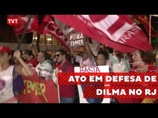 Manifestantes defendem Dilma nas ruas do Rio de Janeiro