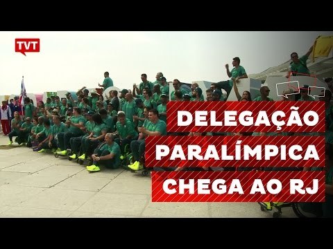 Delegação paralímpica chega ao Rio