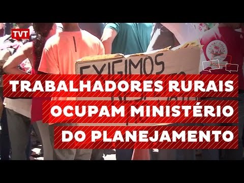 Manifestantes ocupam em Brasília o Ministério do Planejamento