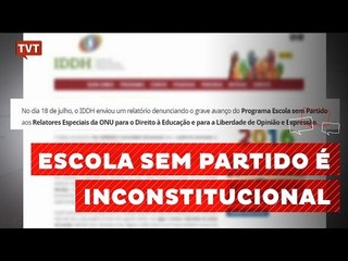 "Escola Sem Partido" é denunciado à ONU