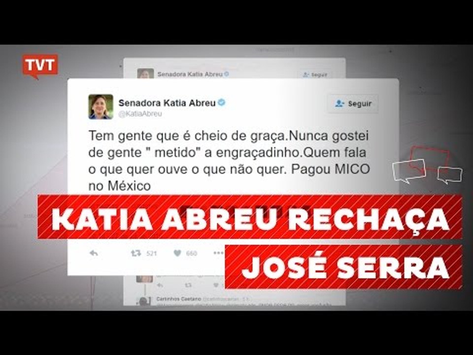 Kátia Abreu ironiza nova gafe de Serra