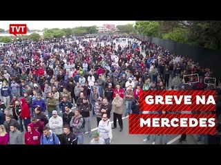 Trabalhadores param fábrica da Mercedes em São Bernardo