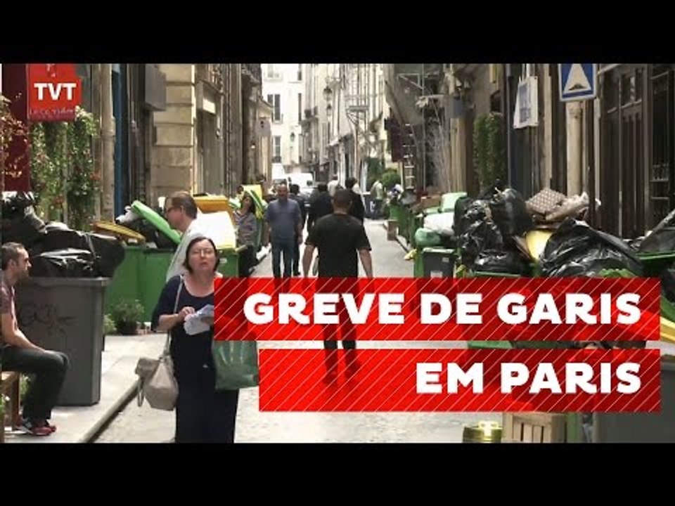 Por direitos trabalhistas: em Paris, lixo nas ruas e trens parados