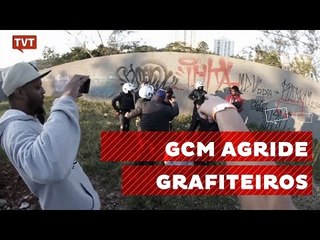 Guarda Municipal agride grafiteiros em Mogi das Cruzes