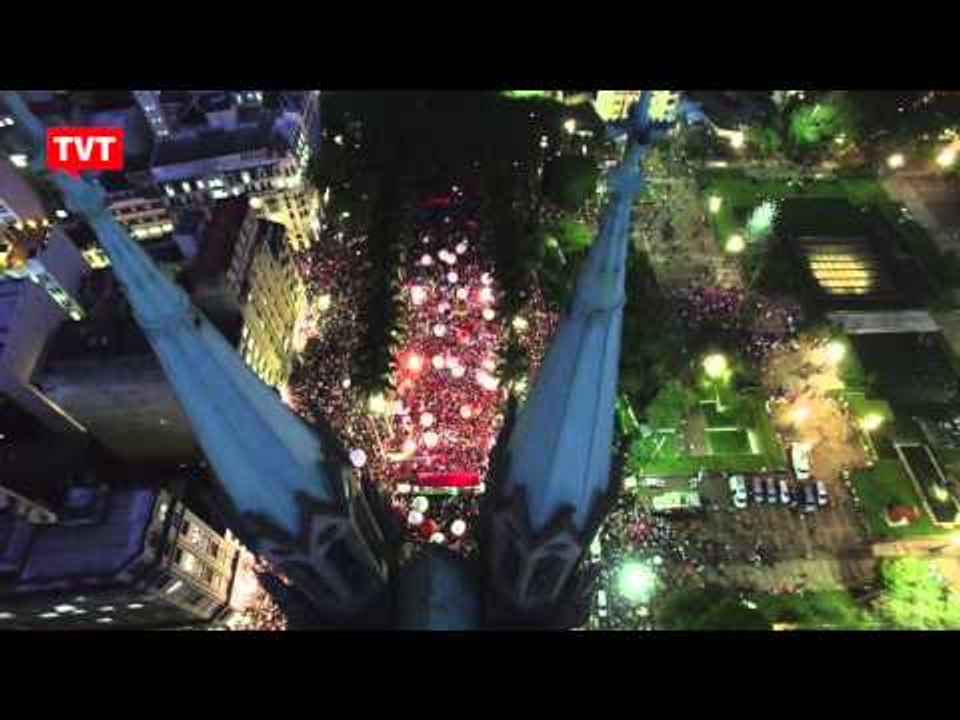 Jornada Pela Democracia: imagens áereas