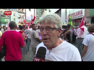 Em ato no ABC população se mobiliza contra o golpe