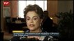A presidenta Dilma Rousseff conversa com jornalistas nos Chile