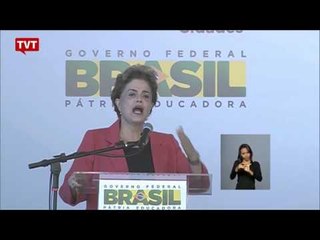 Presidenta Dilma acusa a oposição de dividir o Brasil