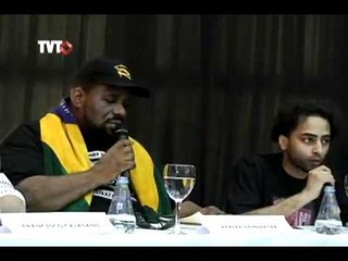 Afrika Bambaataa faz palestra em São Paulo sobre o trabalho escravo