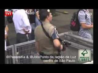 O Movimento Passe Livre realiza 6º ato contra o aumento da tarifa