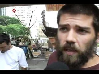 Cerca de 80 pessoas continuam acampadas como parte do movimento 15.O