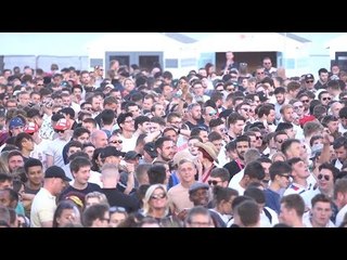 Large Screen Breaks During England Vs Colombia On Brighton Beach - Russia 2018 World Cup
