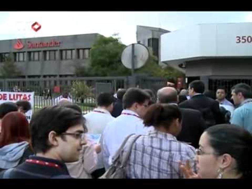Bancários da América Latina fazem manifestações por direitos iguais aos dos europeus