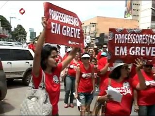 Professores fazem mobilização em todo o país