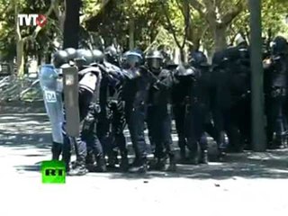 Madri: polícia espanhola em confronto com manifestantes