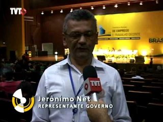 Trabalhadores, empresários e governo pelo Trabalho decente