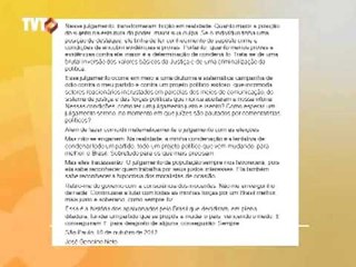 Em carta aberta, José Genoino afirma que STF cometeu injustiça