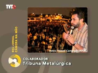 Metalúrgicos realizam assembleia na porta da Mercedes Benz em São Bernardo