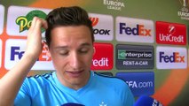 Florian Thauvin avant la finale de l'OM face à l'Atletico Madrid