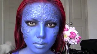 Mystique (X-men) Make-up Transformation !!!