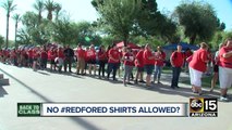 Some school districts banning Red for Ed shirts