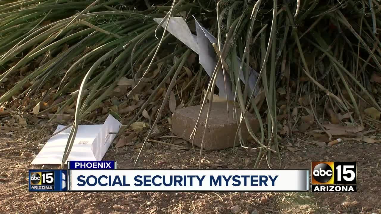 Hundreds of social security envelopes mysteriou...