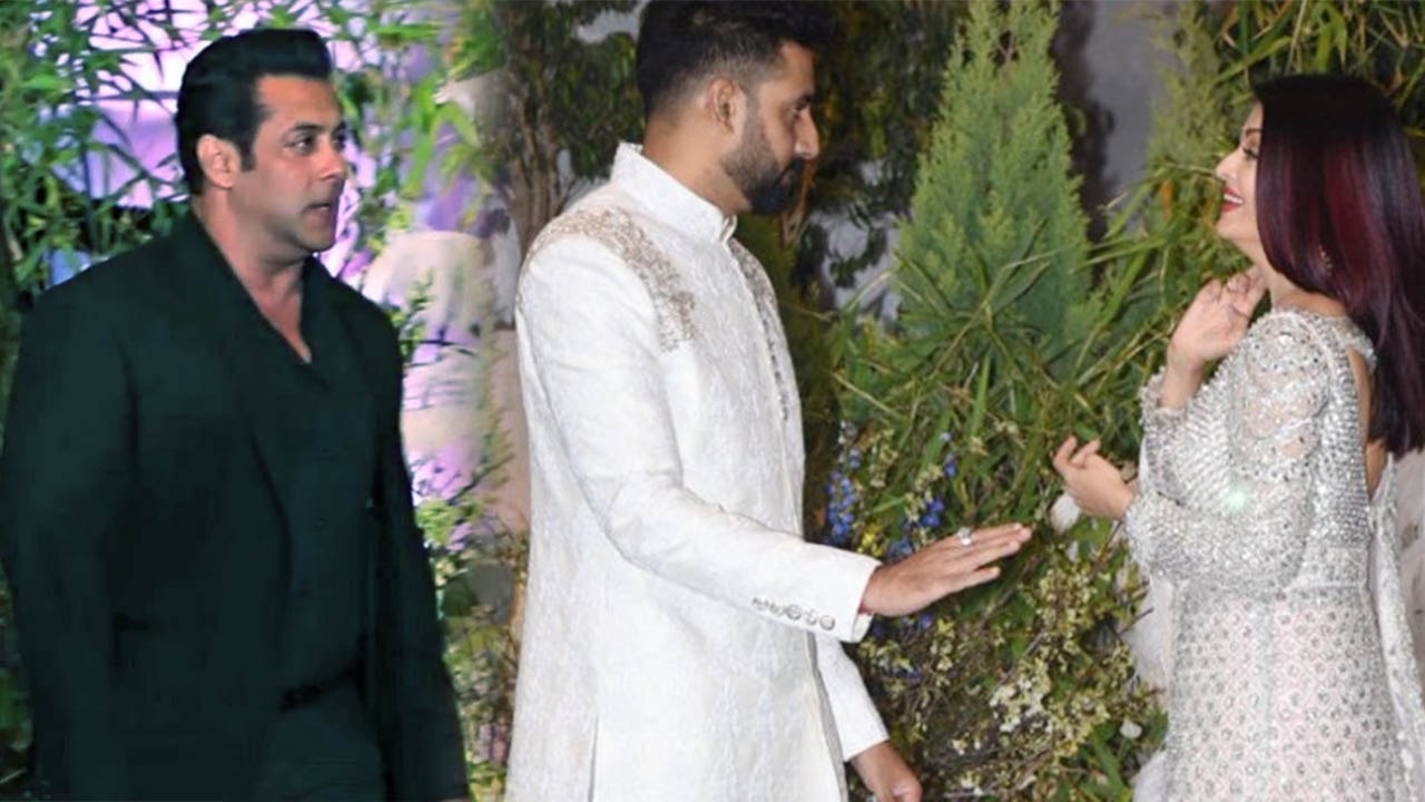 Aishwarya Rai Bachchan RESCUED from Salman Khan by Abhishek at Sonam Reception । FilmiBeat