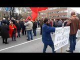 Protesta para Kuvendit kundër ligjit të gjuhëve