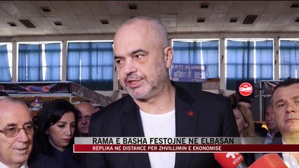 Rama e Basha festojnë në Elbasan - News, Lajme - Vizion Plus