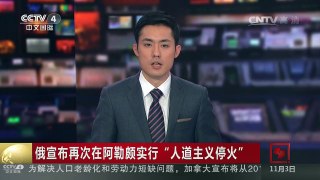 [中国新闻]俄宣布再次在阿勒颇实行“人道主义停火” | CCTV-4