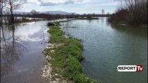 Report TV - Vazhdojnë përmbytjet në Shkodër, mbi 2000 hektarë toke nën pushtetin e ujit!