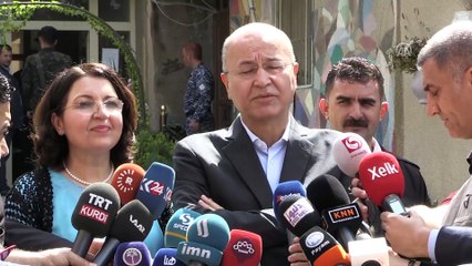 Adalet ve Demokrasi Koalisyonu Başkanı Berhem Salih oyunu kullandı - SÜLEYMANİYE