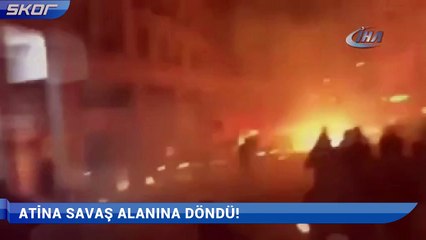 Atina savaş alanına döndü