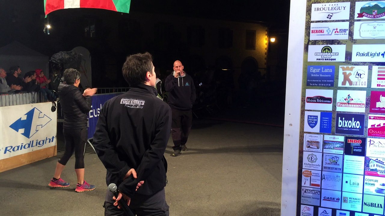 L'arrivée de la première femme à l'ultra Trail de Baïgorry, Joceline Pauly