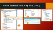 Part-2  How to create table in SQL Server , Insert data or value into the table and  view i
