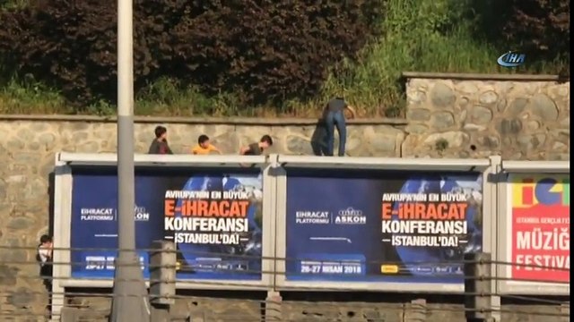 Şişli’de Çocukların Tehlikeli Erik Oyunu