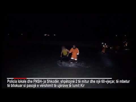 Te bllokuar nga reshjet, FNSH shpeton dy te mitur dhe nje 60-vjeçar