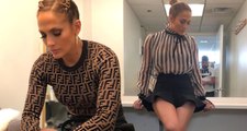 Jennifer Lopez'in Mini Elbisesiyle Paylaşımı Sosyal Medyayı Salladı