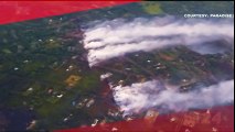 Imagens aéreas da erupção do vulcão Kilauea